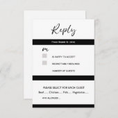 Responskaart RSVP Kaartje (Voorkant / Achterkant)