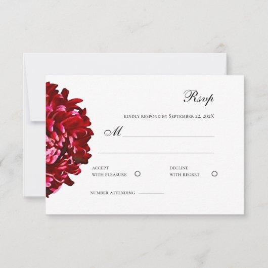 Responskaart RSVP Kaartje (Voorkant)