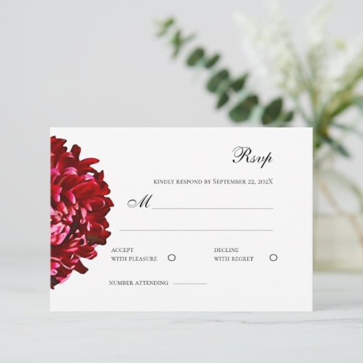 Responskaart RSVP Kaartje (Staand voorkant)