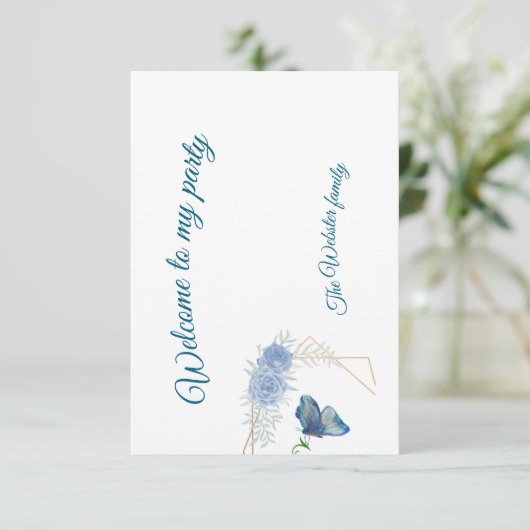 Responskaart RSVP Kaartje (Staand voorkant)