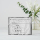 Responskaart voor bruiloft RSVP kaartje (Staand voorkant)