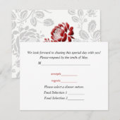 Responskaart voor bruiloft-uitnodigingen RSVP kaartje (Voorkant / Achterkant)