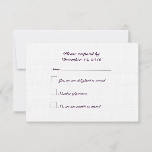 Responskaart voor dagen: Linen 3,5 inch x 5 inch 3 (Voorkant)