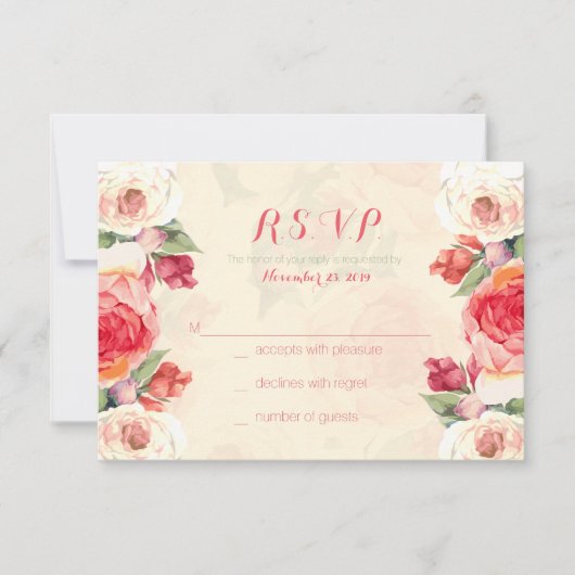 Responskaarten voor peutersoorten RSVP kaartje (Voorkant)