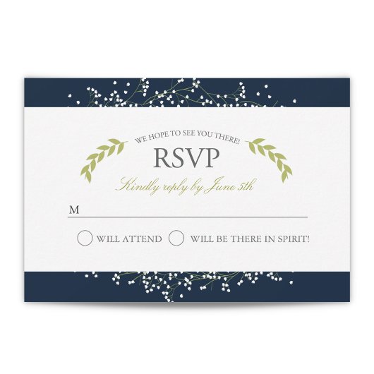 Responskaarten voor Sweet Baby's RSVP Kaartje