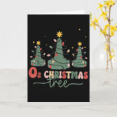 Resratory Therast Christmas Retro Oh Christmas Tre Kaart (Gele Bloem)