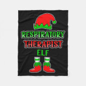 Resratory Therast Elf Resratory Therapy Christmas  Fleece Deken (Voorkant)