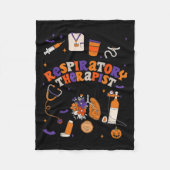 Resratory Therast Shirt Halloween Resratory Theras Fleece Deken (Voorkant)