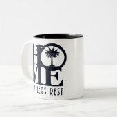 Rest 11oz voor thuisreizigers tweekleurige koffiemok (Voorkant links)