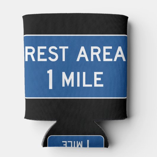 Rest Area Road Sign. Blikjeskoeler (Achterkant)