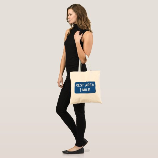 Rest Area Road Sign. Tote Bag (Voorkant (model))