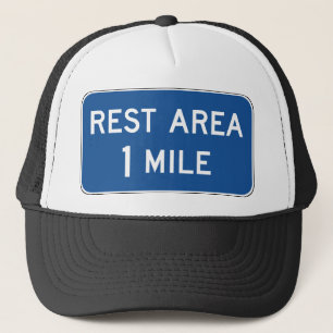 Rest Area Road Sign. Trucker Pet