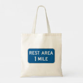 Rest Area Sign Canvas tas (Achterkant)