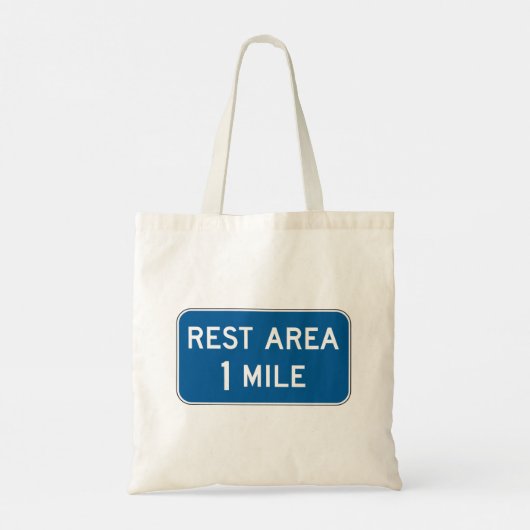 Rest Area Sign Canvas tas (Achterkant)