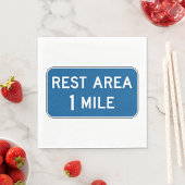 Rest Area Sign Paper Napkins Servet