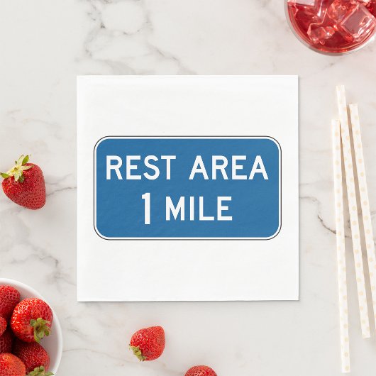 Rest Area Sign Paper Napkins Servet