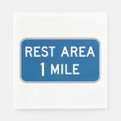 Rest Area Sign Paper Napkins Servet (Voorkant)