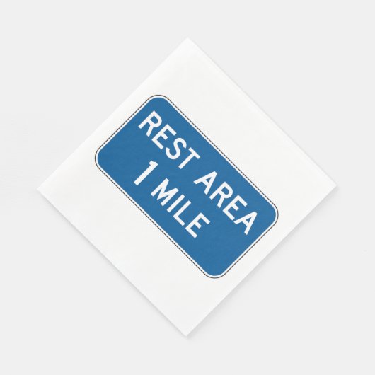 Rest Area Sign Paper Napkins Servet (Hoek)