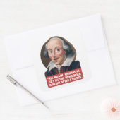 Rest Biscuit Voyage - Shakespeare belediging Vierkante Sticker (Envelop)