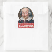 Rest Biscuit Voyage - Shakespeare belediging Vierkante Sticker (Tas)