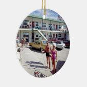 Rest Cove Motel in de jaren zestig Keramisch Ornament (Rechts)