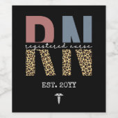 Rest geregistreerd Afstuderen Wijn Etiket (Enkel label)