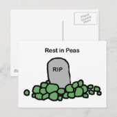 Rest in erwten briefkaart (Voorkant / Achterkant)