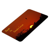 Rest in God's Love Sunset Magneet (Linkerzijde)