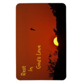 Rest in God's Love Sunset Magneet (Verticaal)