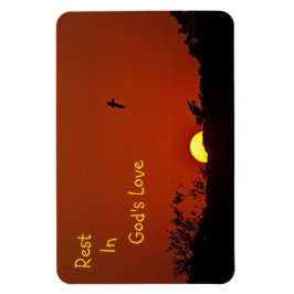 Rest in God's Love Sunset Magneet