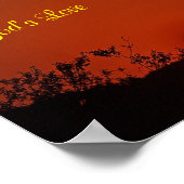 Rest in God's Love Sunset Poster (Hoek)