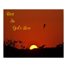 Rest in God's Love Sunset