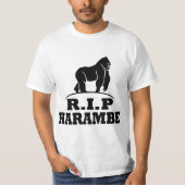 REST IN PEACE HARAMBE T-SHIRT (Voorkant)