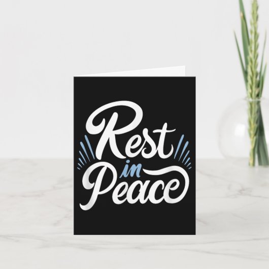 Rest In Peace Humor And Motivation To Keep Pushing Kaart (Voorkant)