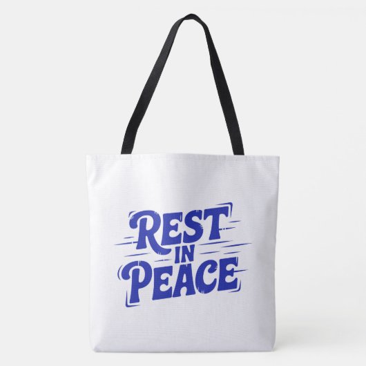 Rest in peace tote bag (Voorkant)