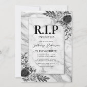 Rest in Peace Twenties 30th Birthday Party Kaart (Voorkant)