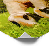 Rest Inspirerend Psalm 23:2 Citaat Poster (Hoek)