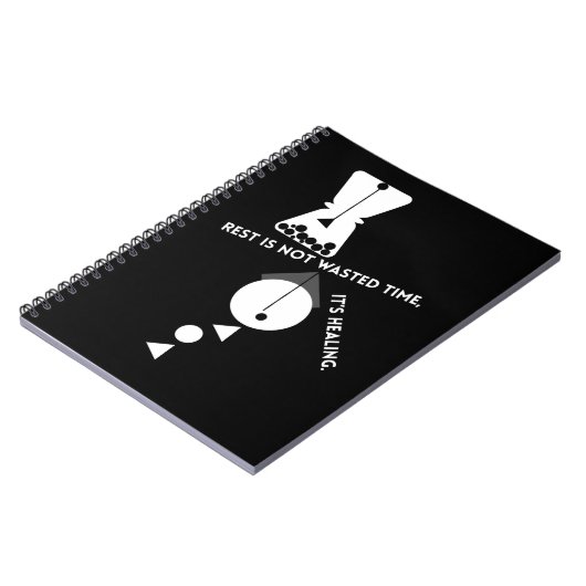 Rest Is Not Wasted Time – Healing Journal Notitieboek (Linkerzijde)