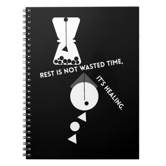 Rest Is Not Wasted Time – Healing Journal Notitieboek (Voorkant)