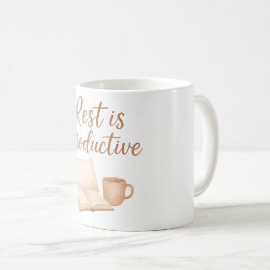 Rest is Productive  Koffiemok (Voorkant rechts)