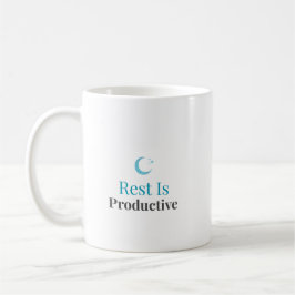Rest Is Productive – Minimal Motivation Mug Koffiemok