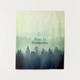Rest Is Productive – Minimal Motivational Wall Tap Wandkleed