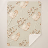 Rest is Productive Sherpa Deken (Voorkant)