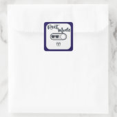 Rest Mode Activated Shirt – Relax Lifestyle Design Vierkante Sticker (Tas)