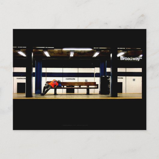 Rest op Broadway Briefkaart (Voorkant)