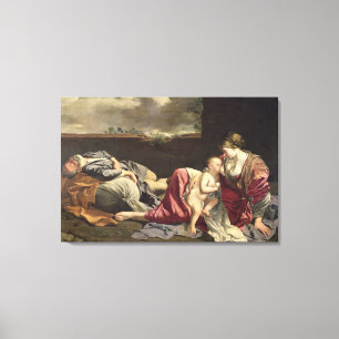 Rest op de vlucht naar Egypte, 1628 Canvas Afdruk
