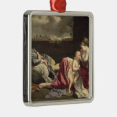 Rest op de vlucht naar Egypte, 1628 Metalen Ornament (Rechts)