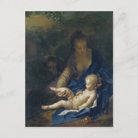 Rest op de vlucht naar Egypte, 1706 Briefkaart (Voorkant)