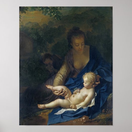 Rest op de vlucht naar Egypte, 1706 Poster (Voorkant)