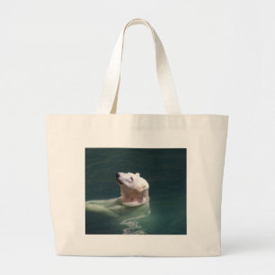 Rest polair beer grote tote bag